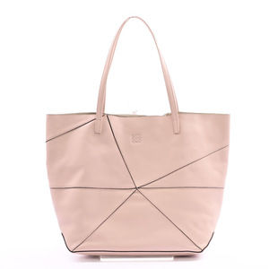 Loewe Origami Tote Bag Pink Beige Calf